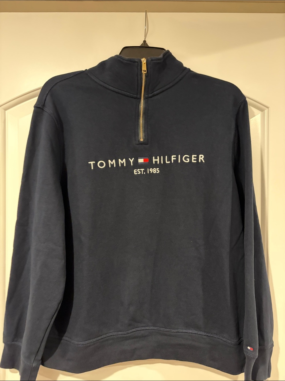 Women’s Tommy Hilfiger Navy Half-Zip Sweatshirt